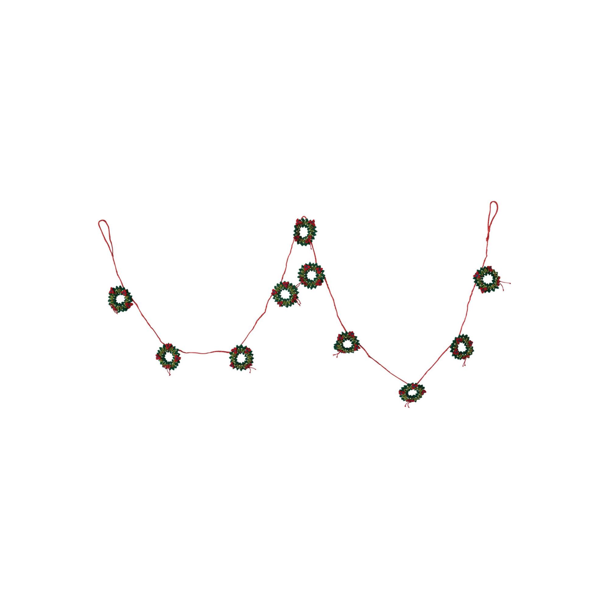 Hello Honey® 6ft. Holiday Wreaths Garland